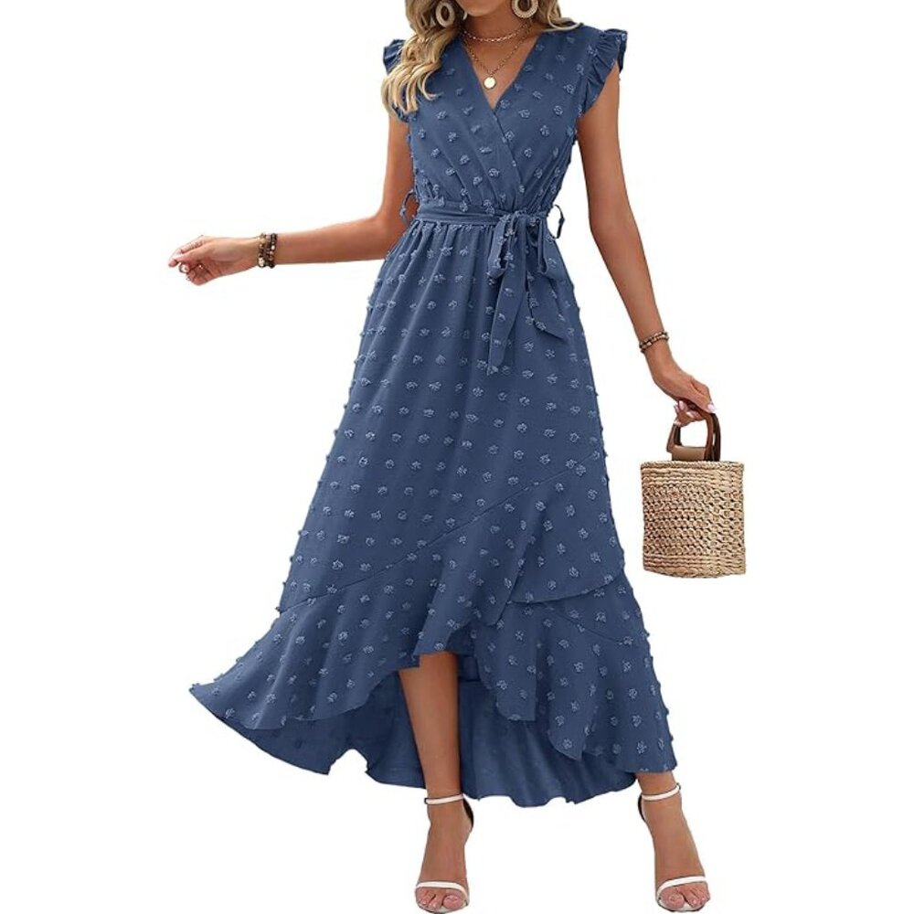 NWT BTFBM Women's Boho Ruffled Maxi Dress Size XL
